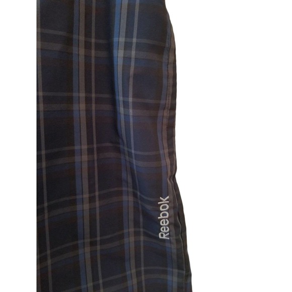 REEBOK Blue Gray Plaid GOLF Shorts Pockets Comfort Men’s Size 34‎ INSEAM 10 - Picture 3 of 7